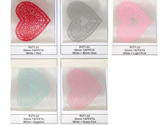 Lace hearts Printed Taffeta