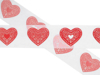 Lace hearts Printed Taffeta