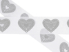 Lace hearts Printed Taffeta