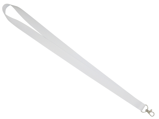 Picture of Snaphook Lanyard, 20mm sublimation lanyard satin - white