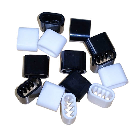 Picture of Barrel Lock/Plastic Toggle, 15mm WHITE  (1/100/500/2000pcs)